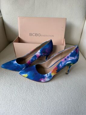 BCBGeneration Gaminka Watercolor Heels